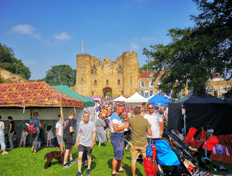 An event in the castle grounds